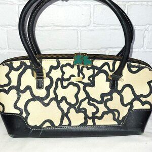 Tous Vintage Y2K Kaos Bag Beige/Black Bear Print